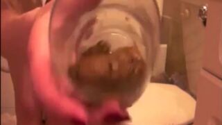 Filthy scat whore riding huge dragon and dog cock dildo xxx porn ...