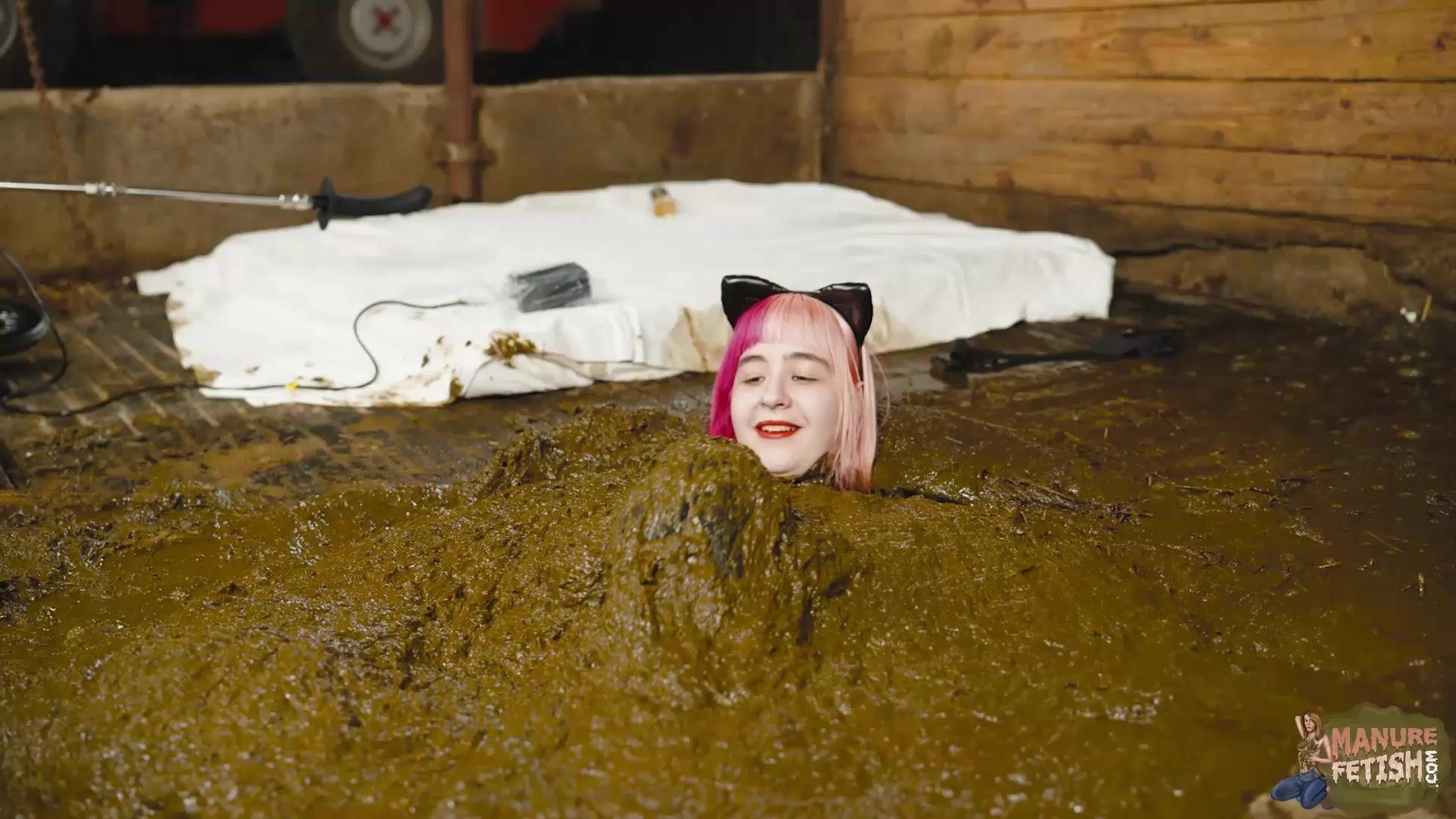 Manure masturbation and diving into cowshit XXX Porn Video